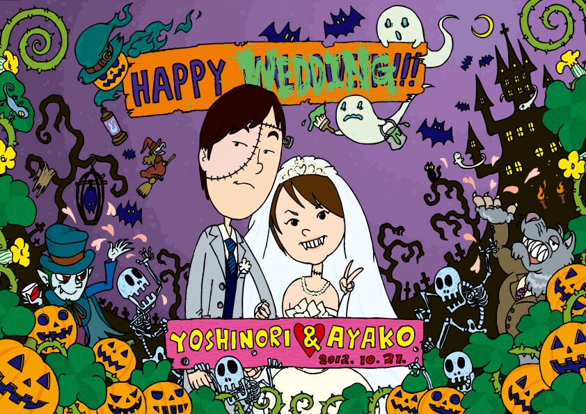 ウェルカムボードのイラスト描きます 結婚式はもちろん、普段使いにも★ イメージ4