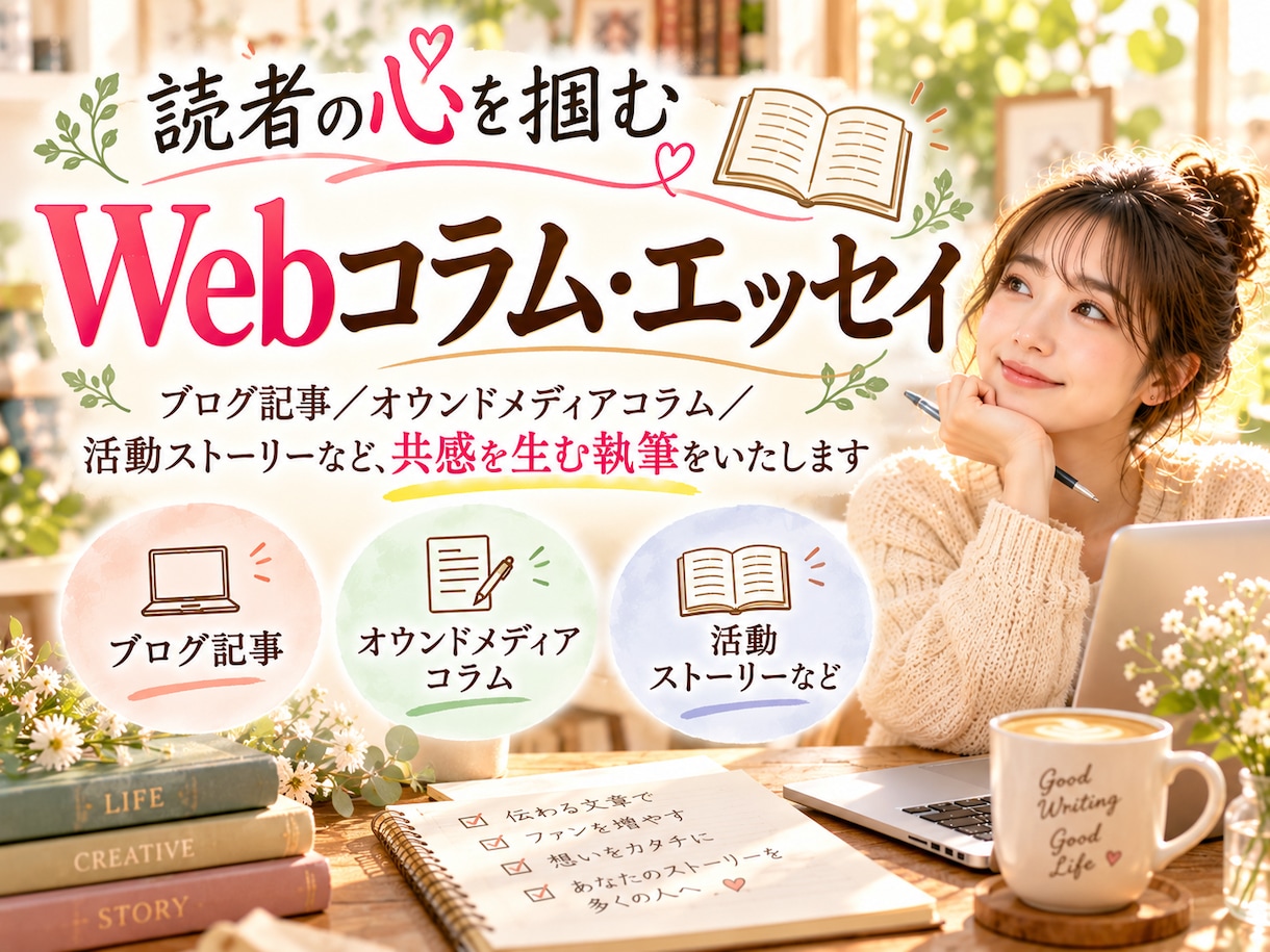 プロ小説家が心温まる手紙・体験談・記事を代筆します 大切な人や読者へ感動を届けるために、真心を込めて執筆します イメージ6