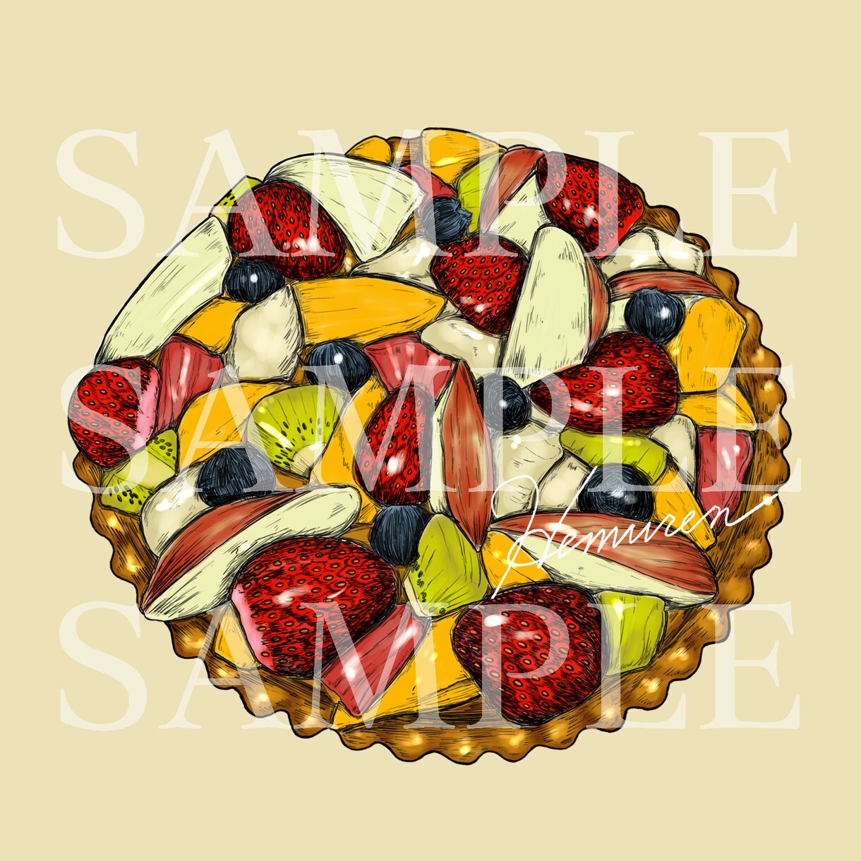 食べ物イラストお描きします 落ち着いた雰囲気の食べ物描きます。 イメージ6