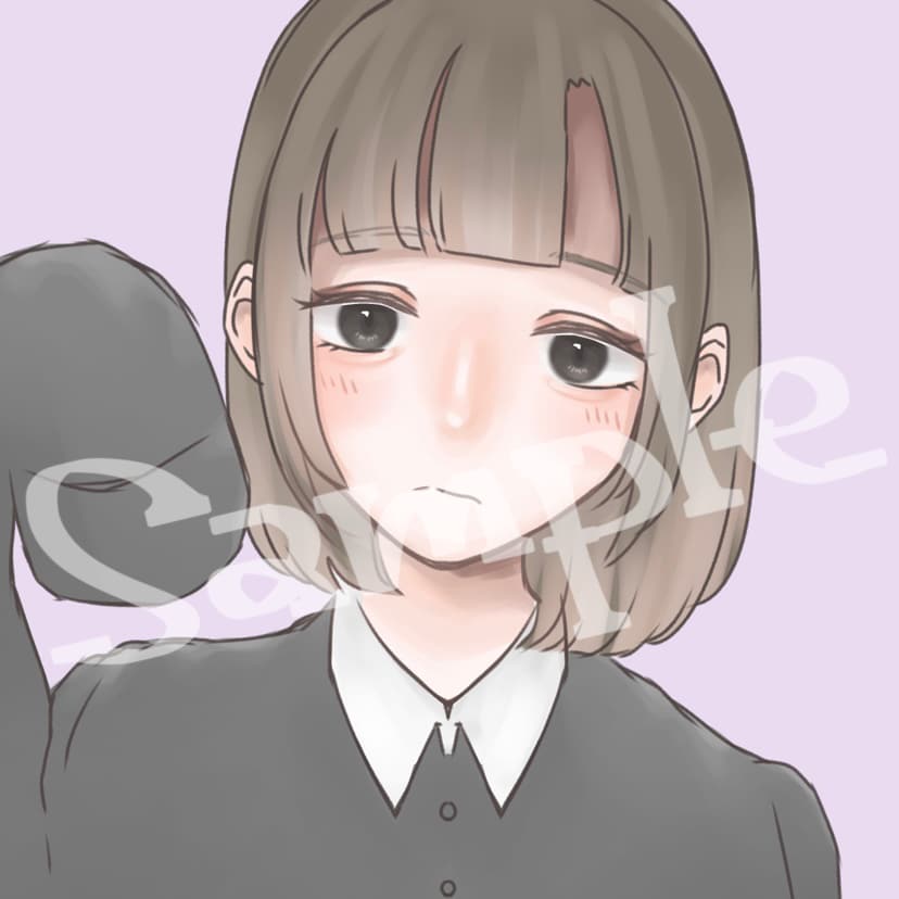 SNS用アイコン制作します 単色背景のシンプルなイラストを描きます!! イメージ1
