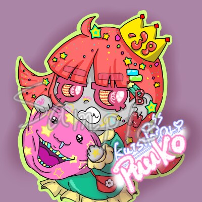 ジト目デフォアイコン、キャラ作ります 好きなもの全部取り入れた派手目なデフォちゃん、作りませんか？ イメージ5