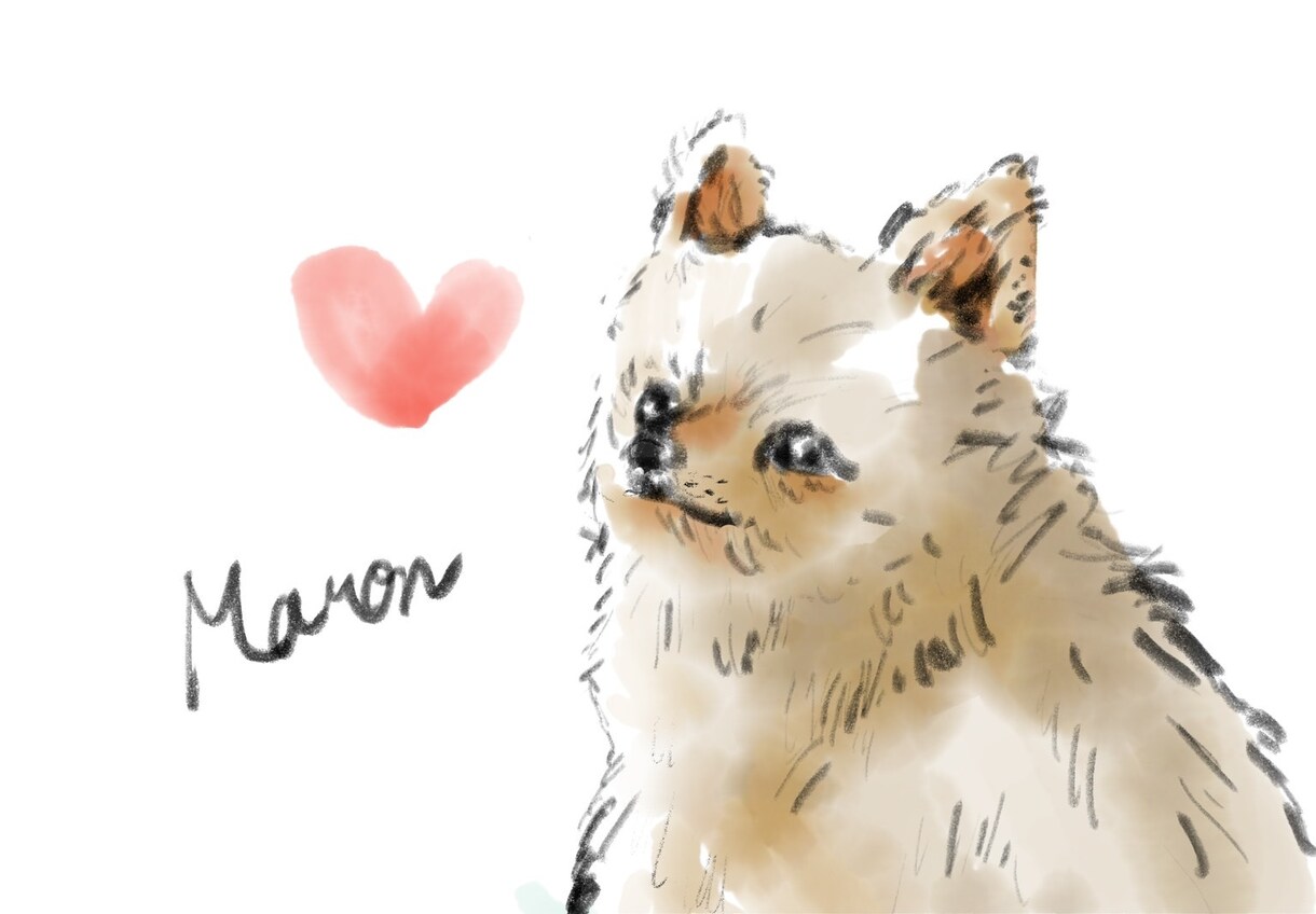 絵本風！ペットのイラスト描きます リアルタッチのかわいい絵本風に仕上げます♡ イメージ3