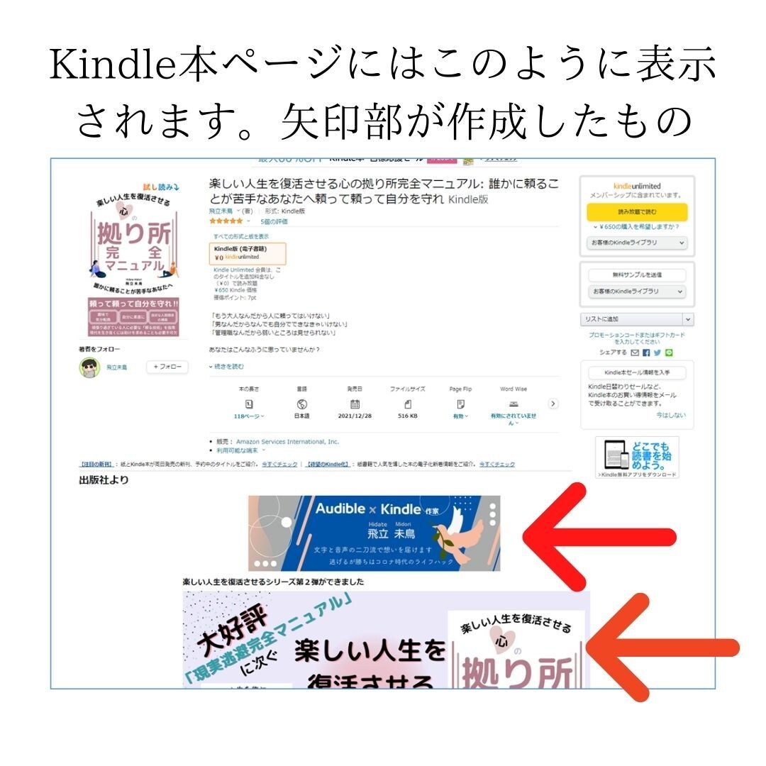 Kindle本のA＋コンテンツの画像を作成します A＋コンテンツを活用し、選ばれる本にしよう イメージ2