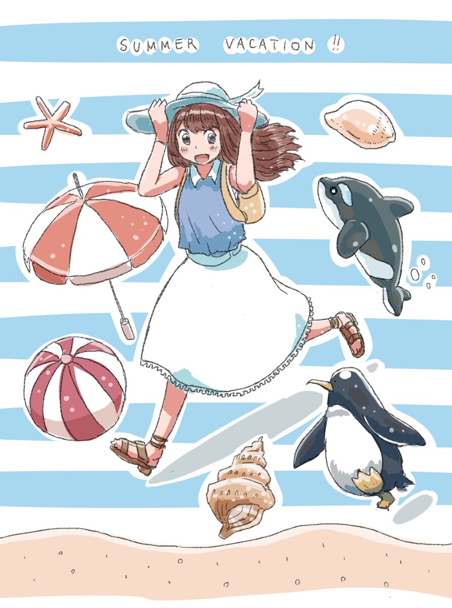 ほのぼのとして可愛いイラストを描きます 淡い色調でポップな雰囲気・シンプルな挿絵風イラスト描きます！ イメージ2