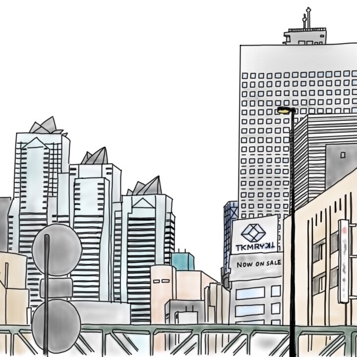 街のイラストを描きます 建築や街のコンセプトを伝える手書きイラストです。 イメージ2