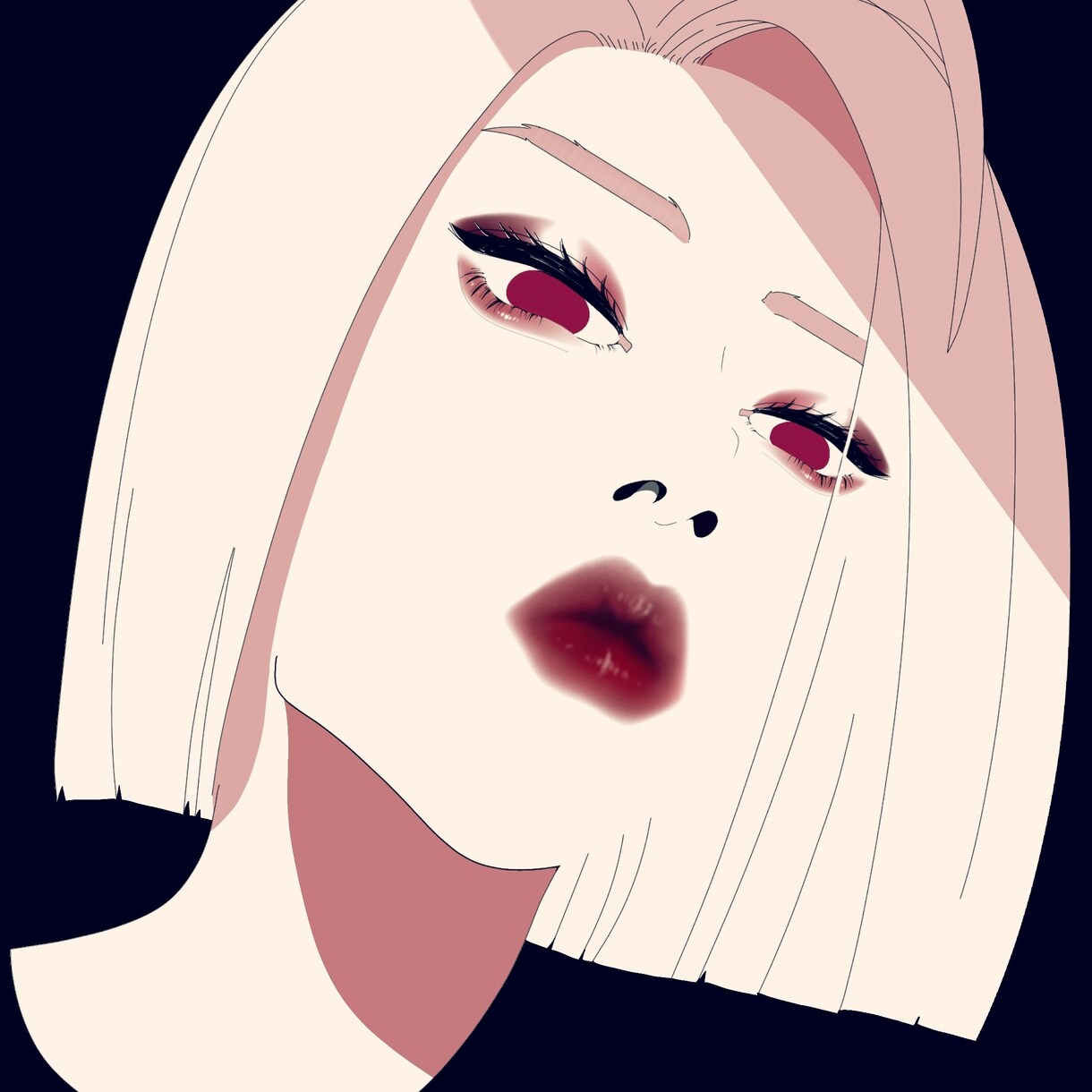 アイコンイラスト描きます 似顔絵、病みかわ、ゆめかわなイラスト描きます！ イメージ4