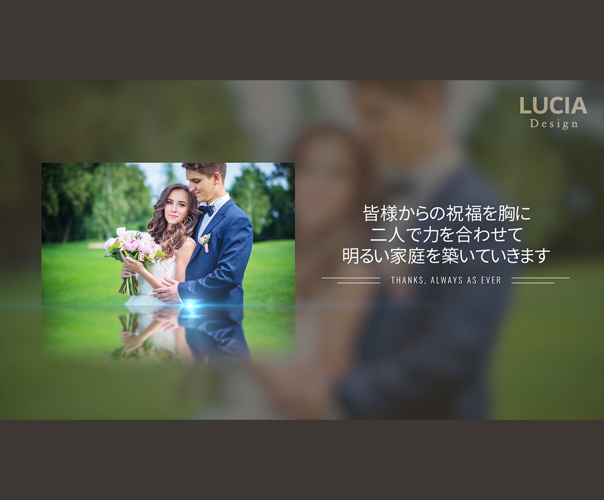 メッセージで感謝を綴る結婚式エンドロール作ります 【最短10日納品】お急ぎ無料・DVD・Blu-ray追加可 イメージ3