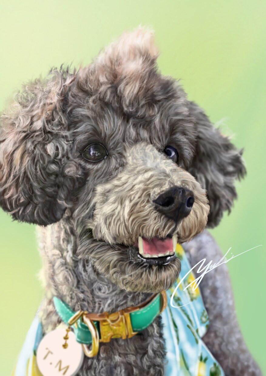 想いを乗せたイラストを描きます 飼い主さまの愛情をヒアリングし、イラストに生かします。 イメージ5