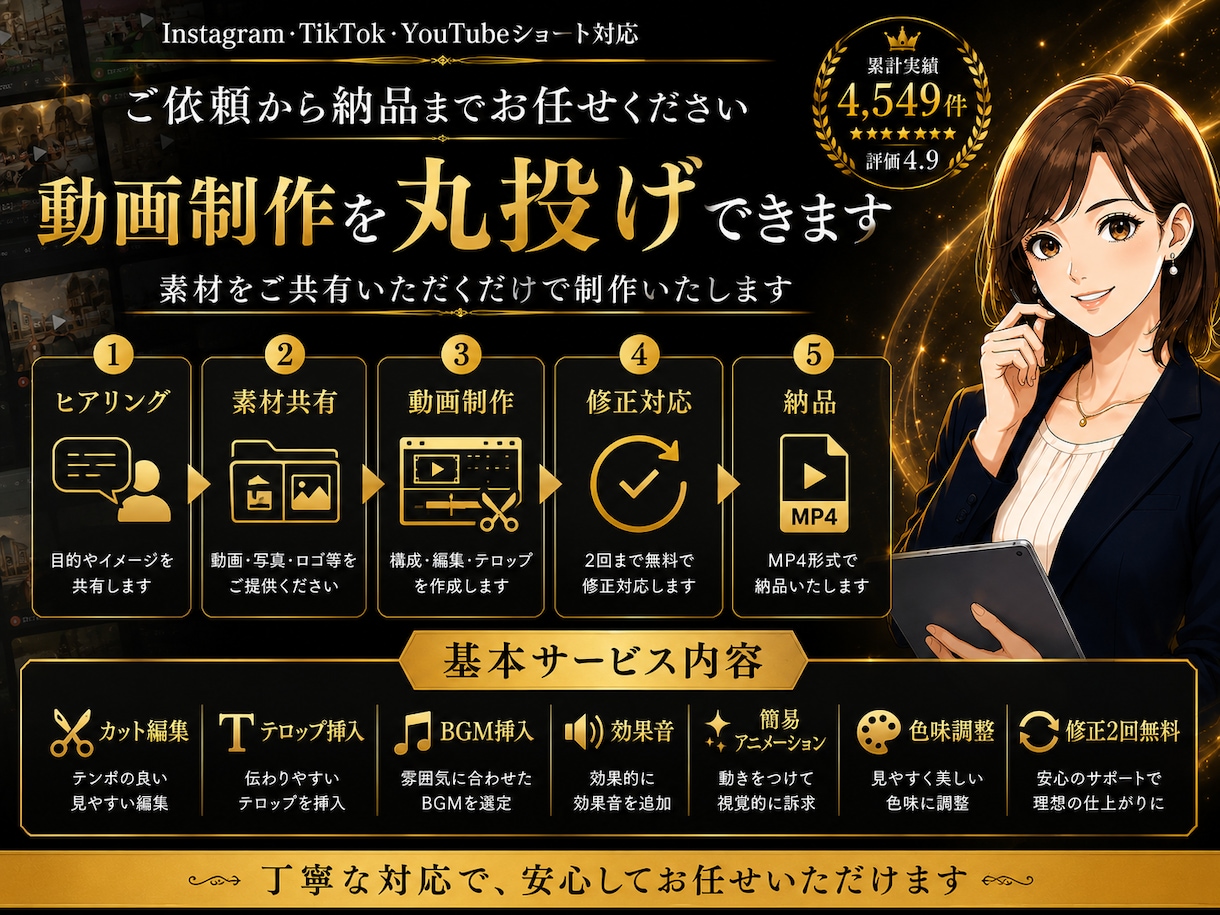 Instagram固定リールPR動画制作します お店の魅力を15秒で伝わる動画に | 事例掲載中 イメージ4