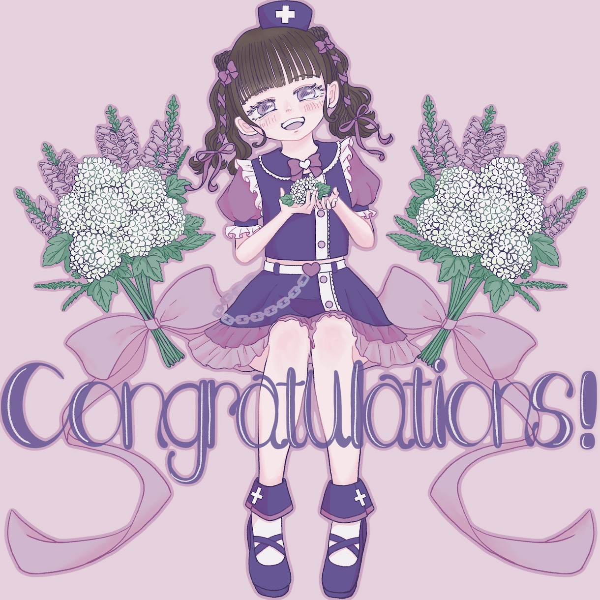 ふんわりかわいい女の子描きます グッズ作成などへ　リボンとフリルがポイント！ イメージ7