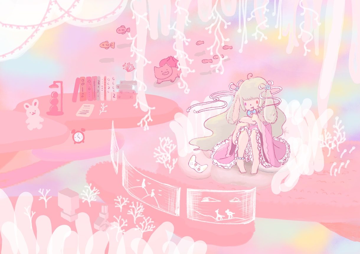 絵本・ファンタジー素材｜世界観が伝わる絵を描きます VTuberさん、ボカロMV、結婚式などでも！まずはご相談を イメージ1