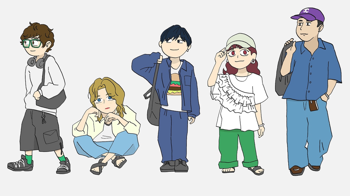 アイコンやプレゼントに！可愛い人物イラスト描きます 特徴を捉えたシンプル＆ポップな人物イラストです！ イメージ2