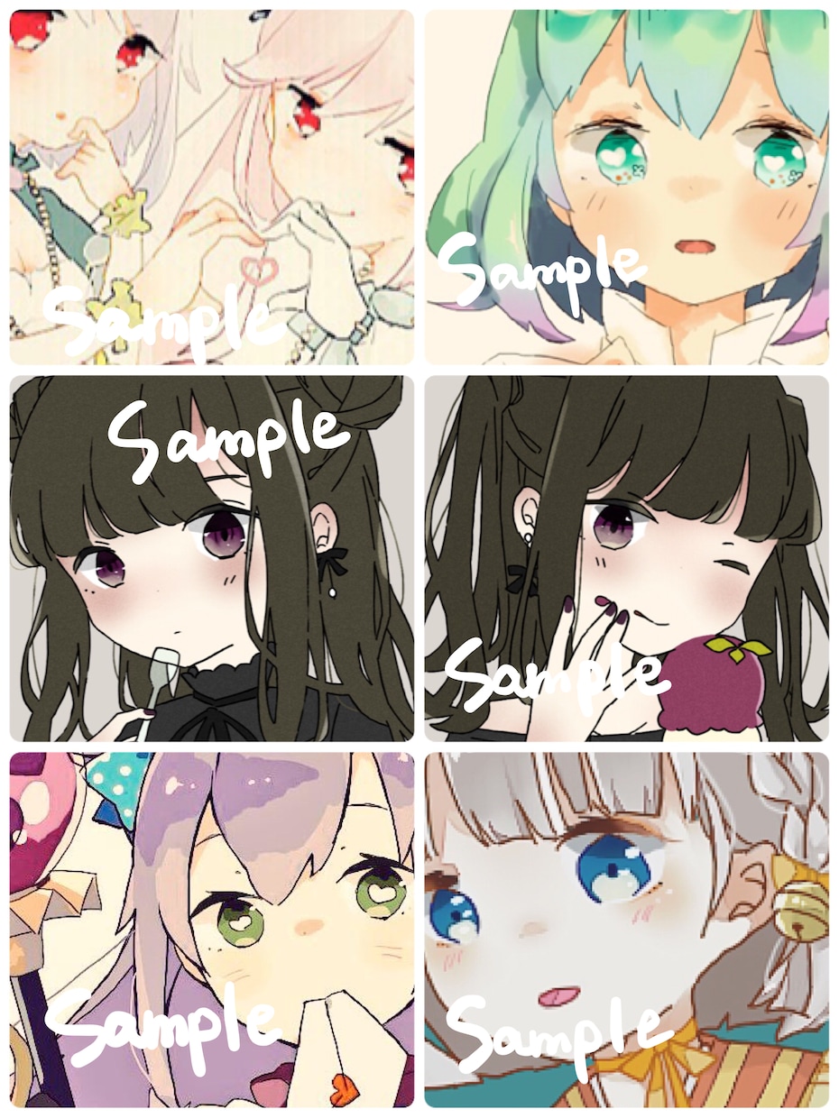 可愛いSNSアイコン・ヘッダーお描きします 版権からオリジナルまでお好みの女の子を描きます！ イメージ1