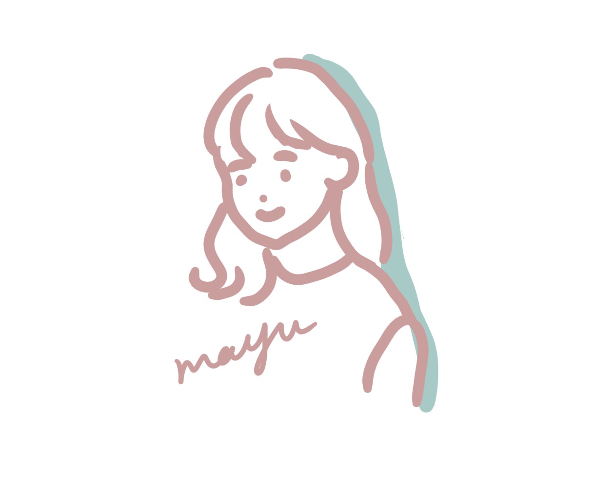 おしゃれな雰囲気♡シンプルゆるめなイラスト描きます おしゃれなカラーリングで印象格上げ！お写真をもとに作成します イメージ3