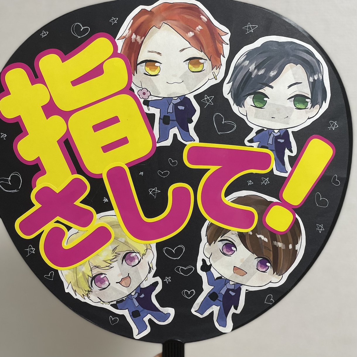コンサートうちわ用のイラストを描きます かわいいイラストうちわで推しにファンサを貰おう！ イメージ2