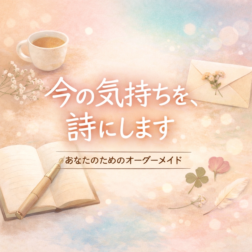 言葉にならない気持ちを、詩にして返します うまく言えない気持ちの置き場所 イメージ1