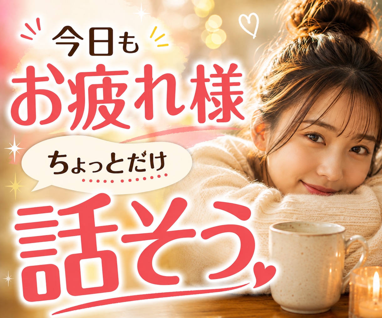 愚痴でも武勇伝でも。あなたの話を丁寧に聴きます 何気ないお話も大歓迎！ちょっと誰かと話したい時にどうぞ イメージ1