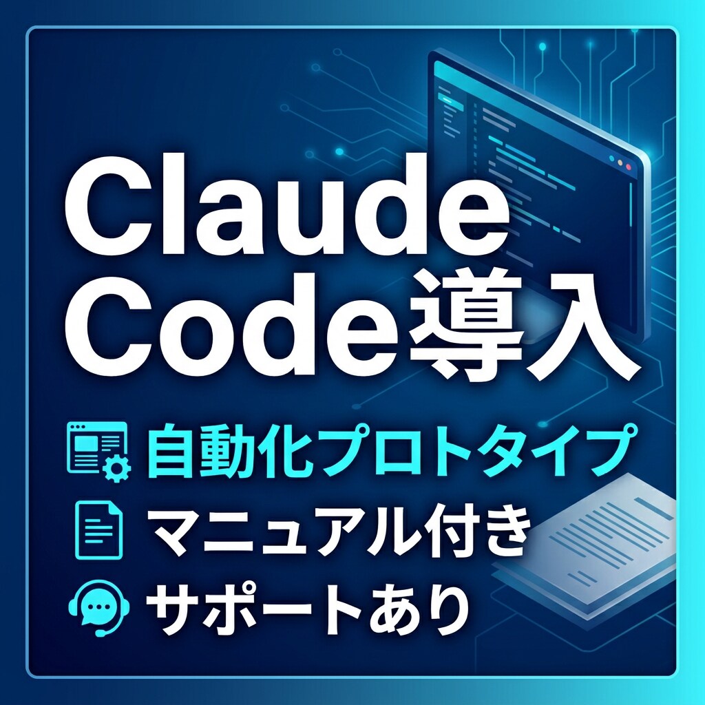 Claude Code導入から自動化まで対応します 実務導入向け、導入〜運用まで対応 イメージ1