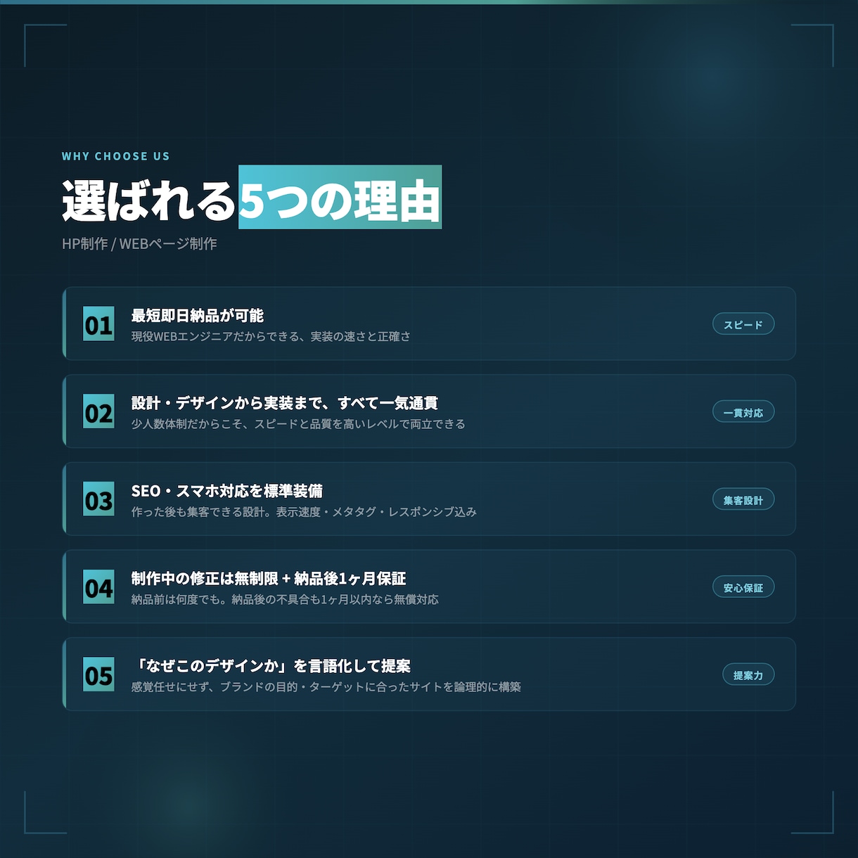 企業・店舗のホームページを制作します 複数ページ対応｜SEO・スマホ最適化で集客できるサイトへ イメージ2