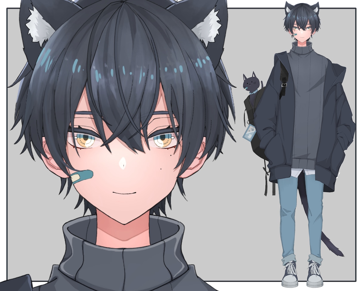 カッコイイ男性Vtuberモデル制作します キャラデザからモデリング一括無料修正アフターフォロー込み イメージ3