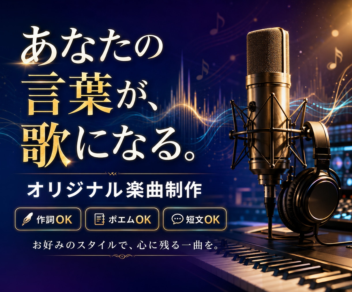 プロクオリティで魅力的な一曲にします 様々なジャンルの演奏できます。 イメージ1