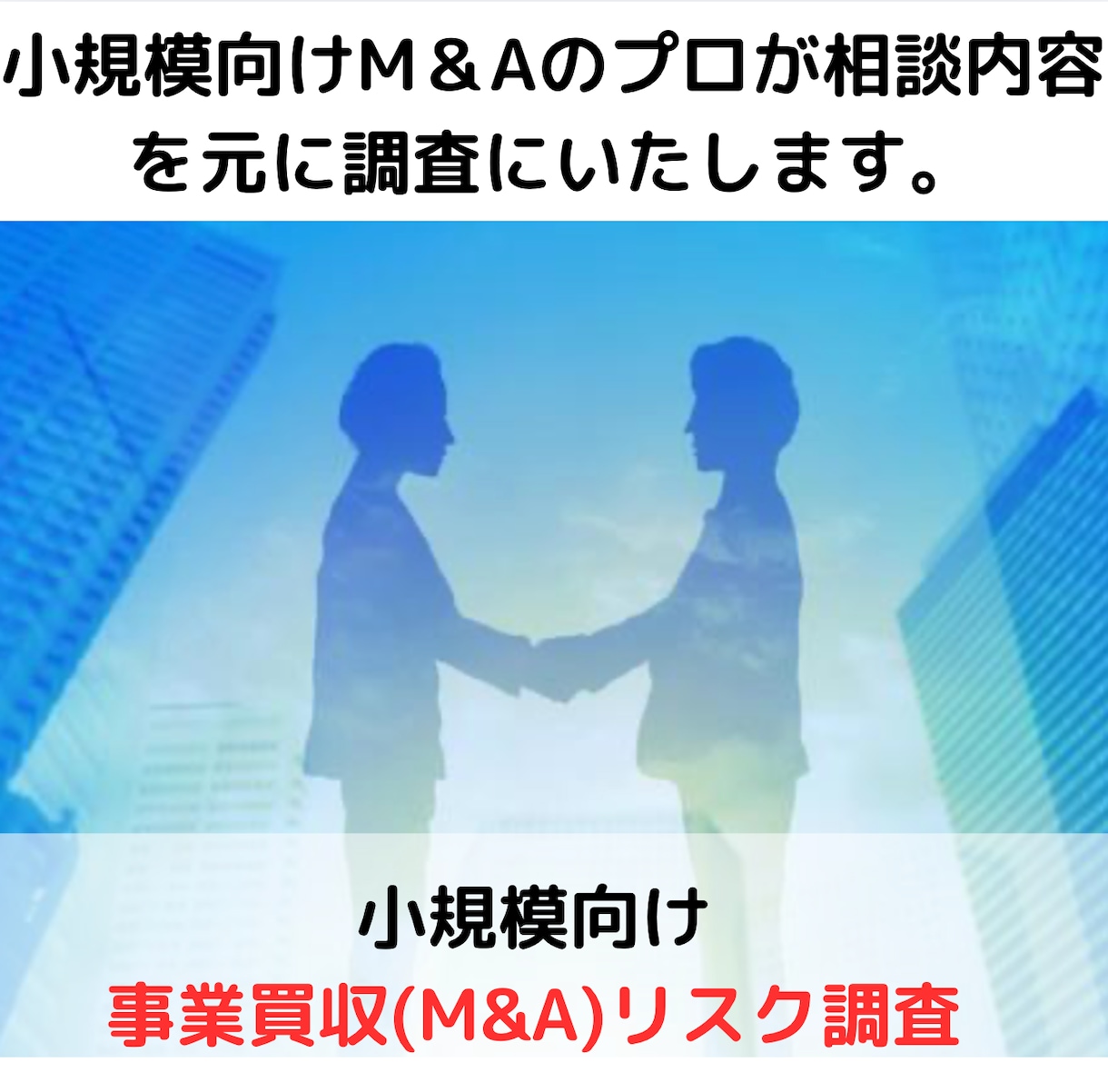 サラリーマンでも！小規模M&A支援サポートします 事業を買収し、安定的に運営するためのアドバイスを提供 イメージ1