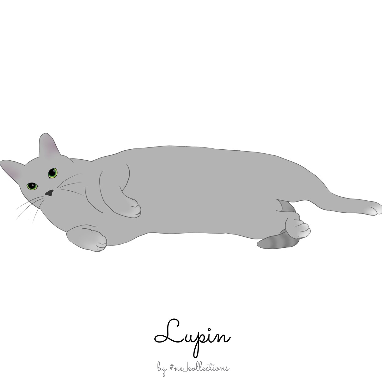 あなたの愛猫ちゃんをお洒落なイラストにします SNSで自慢の"うちの子"を見せたいあなたへ！ イメージ1