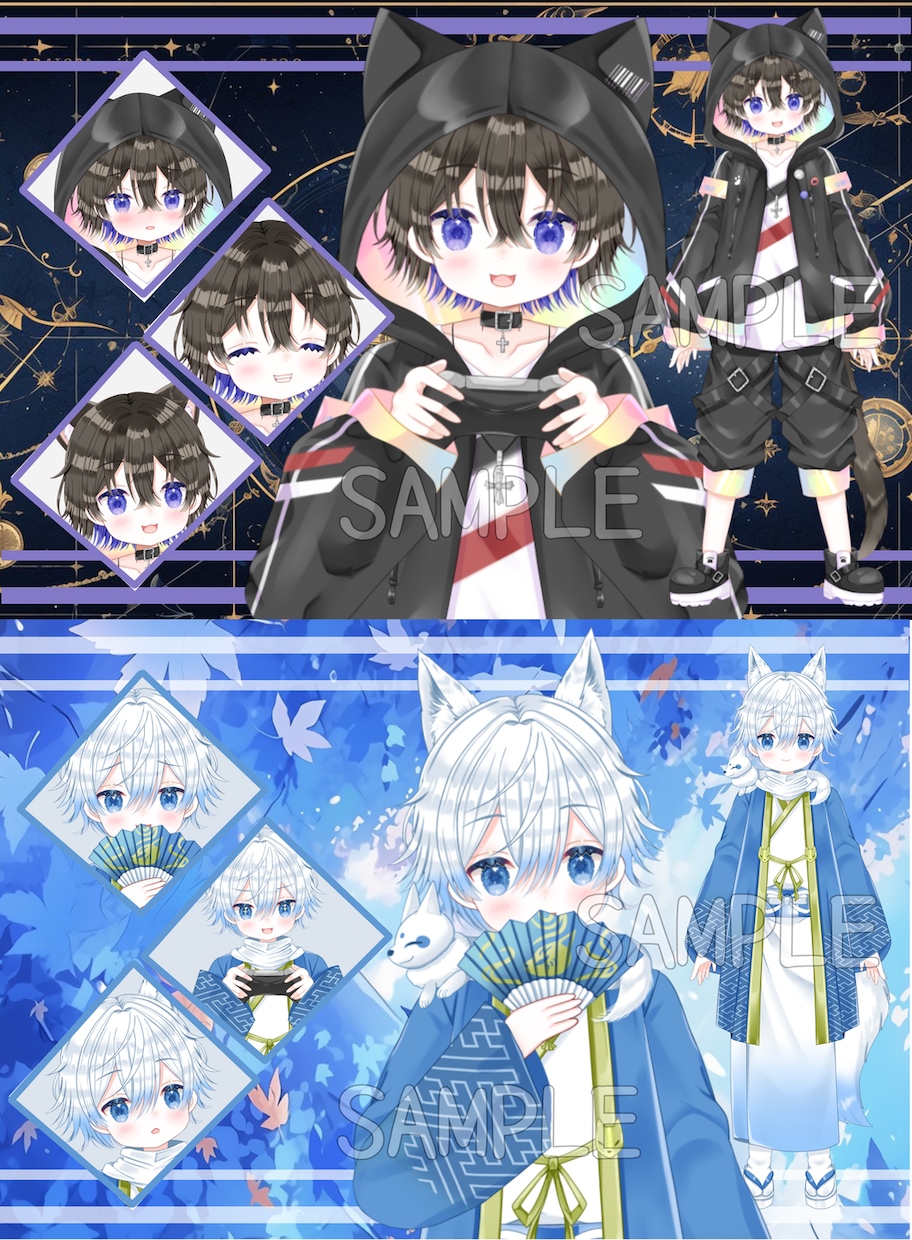 ふわふわカワイイVtuber★全工程制作します キャラデザ・イラスト・モデリングまで全部！可愛いならお任せを イメージ4