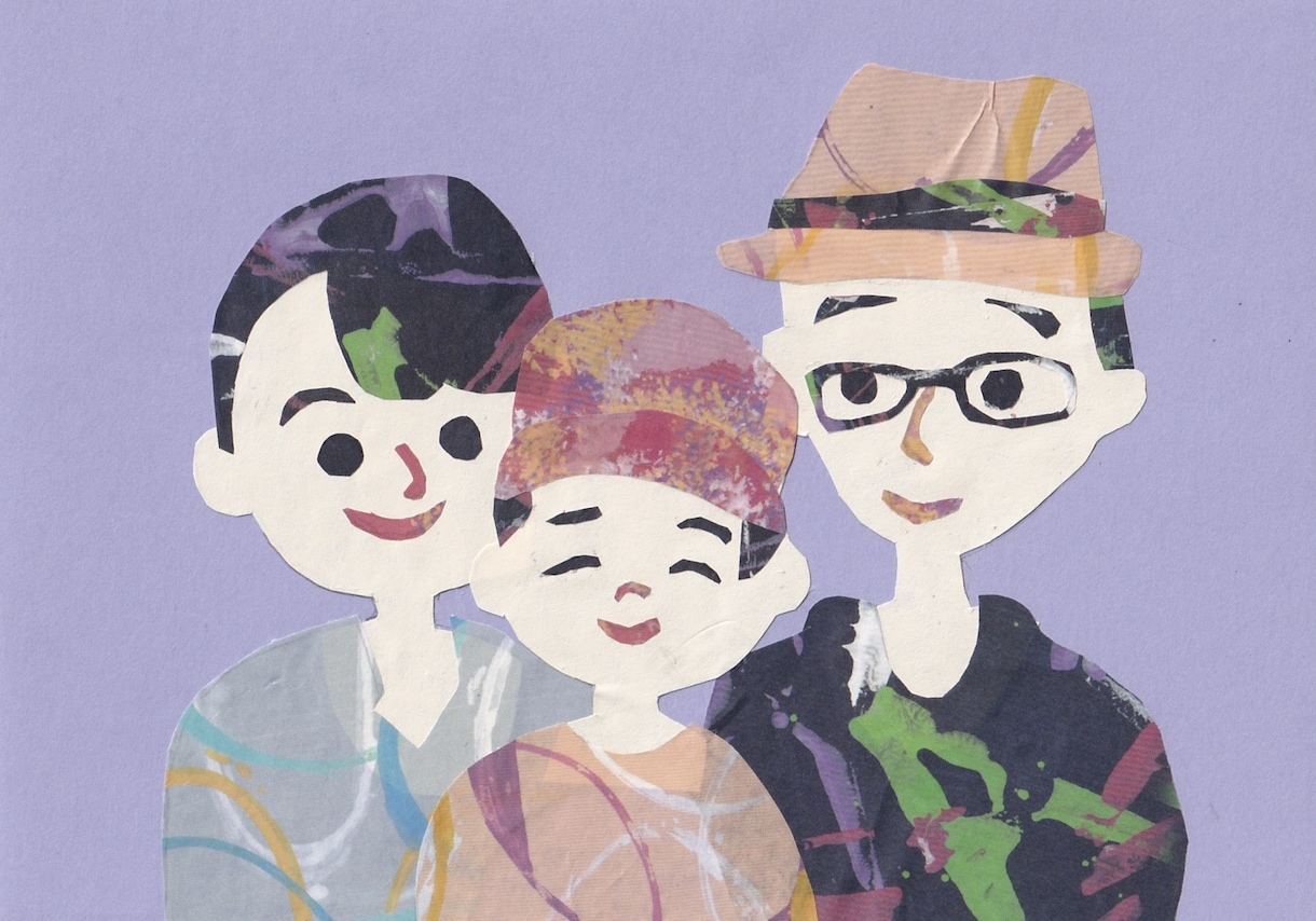 なかなか見ない？！貼り絵で可愛い似顔絵作ります プレゼントや記念日のお祝いにも！温かみのある貼り絵似顔絵 イメージ7