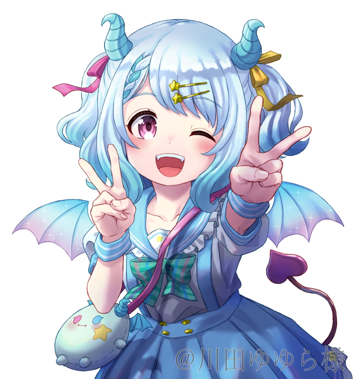 Vtuber、オリキャラ等イラスト全般描きます 動画サムネイル、グッズ用イラスト、一枚絵、アイコンなど イメージ6