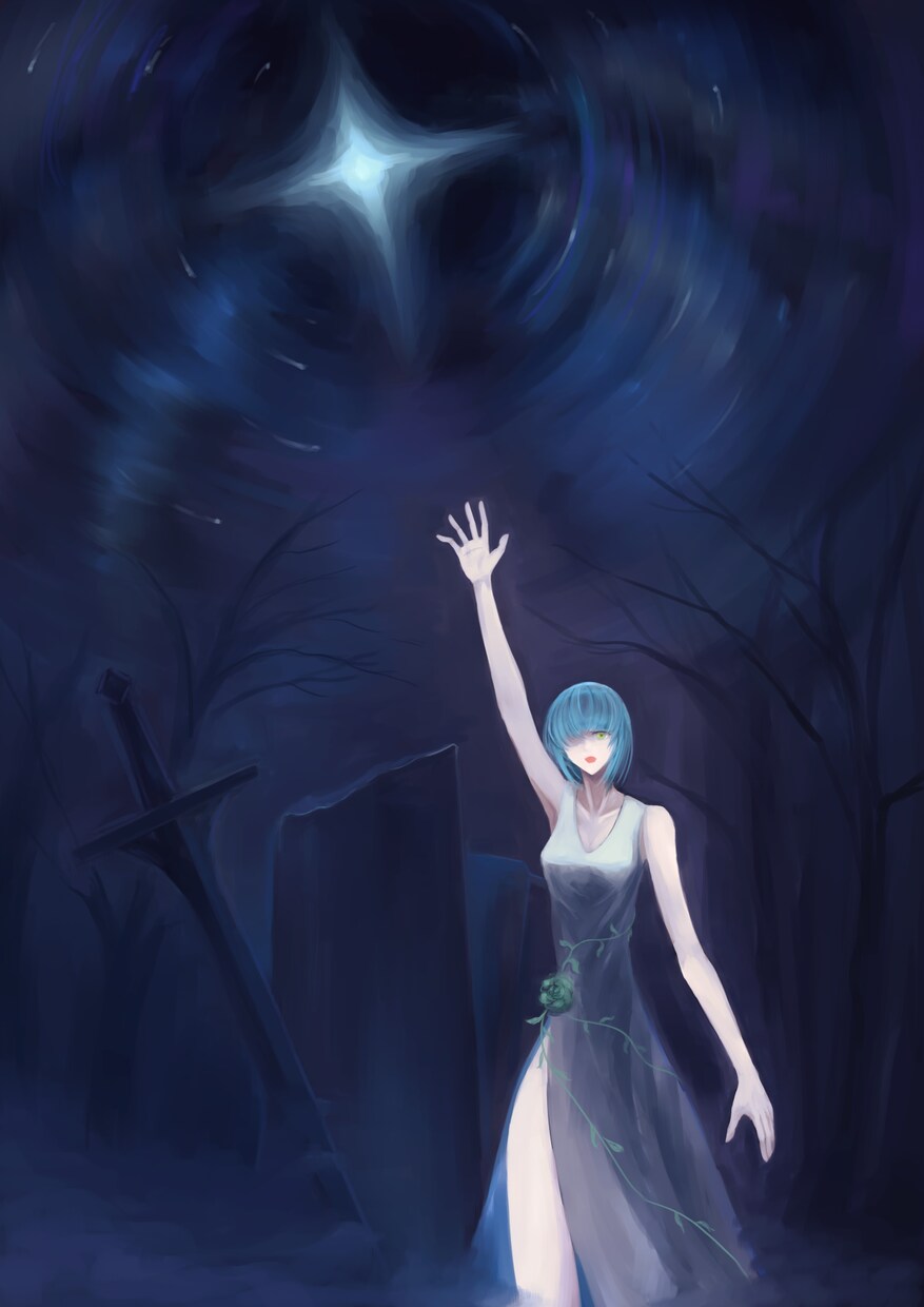 絵画のような雰囲気のキレイなイラスト描きます 厚塗り（油絵のような）イラスト。背景込み。 イメージ3