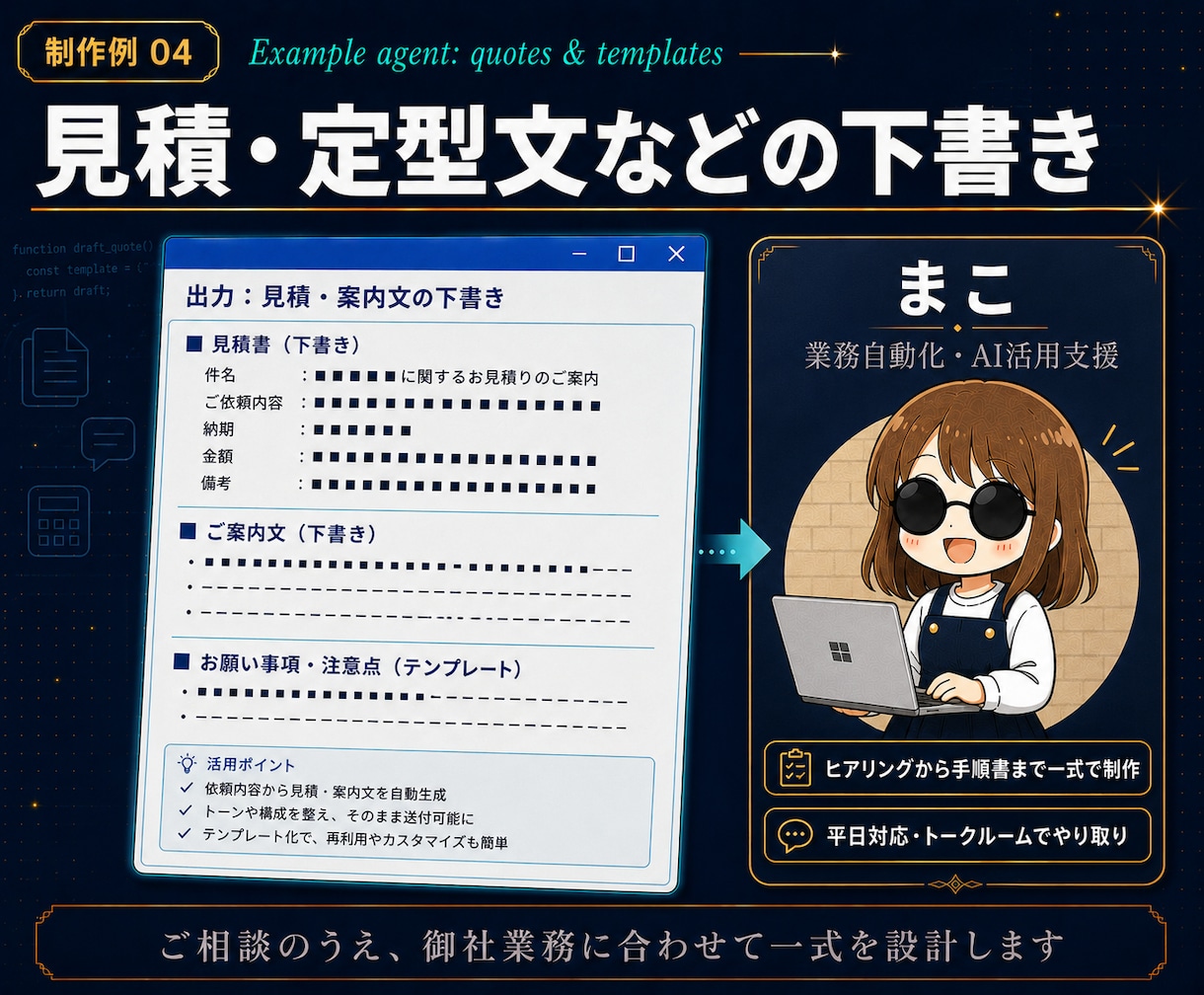 Claude Code用AIエージェント作ります 自社業務を知っているAIを、手順書付き一式で資産化 イメージ9