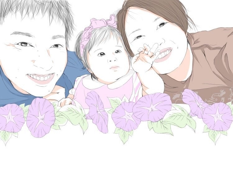 写真を元に似顔絵描きます 頂いたお写真を元にイラスト描きます♪家族写真でもＯＫ！ イメージ4