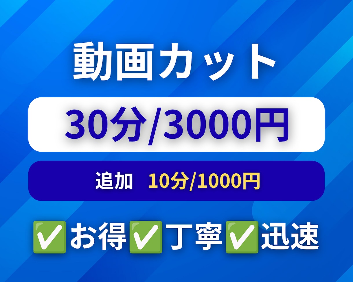 不要部分をカットして見やすい動画に整えます ✅お得✅丁寧✅迅速　期待以上のサービスを提供します イメージ1