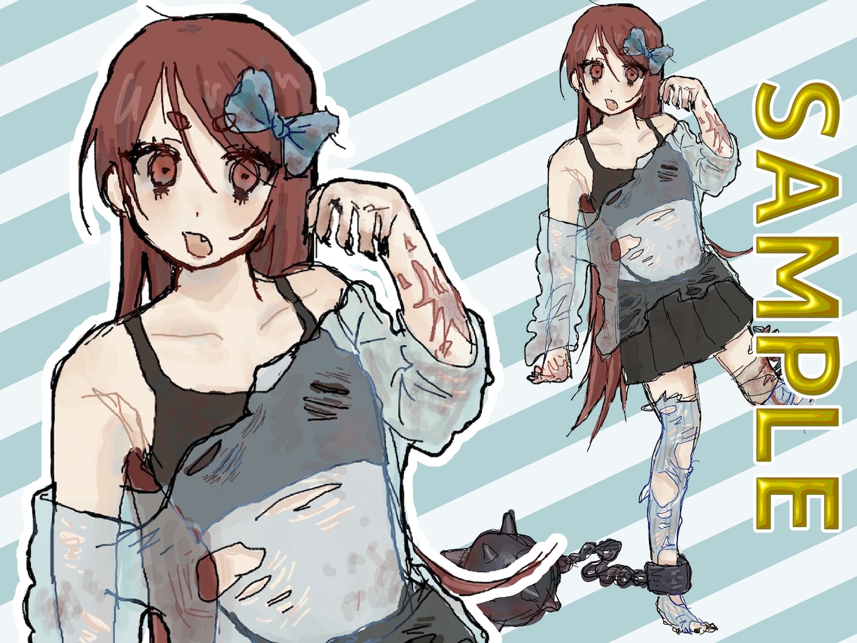 女性キャラクター専用】魅力的な立ち絵を描きます TRPGや歌い手を始めたい方にお手頃な値段で立ち絵制作します イメージ2