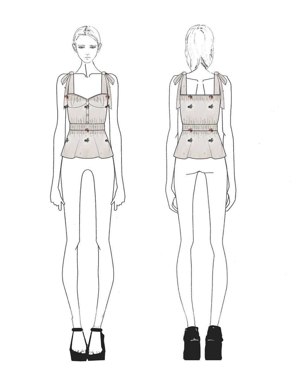 女性向けのファッションデザインイラストを提供します 欧米で経験がある現役デザイナーがデザイン制作します。 イメージ2