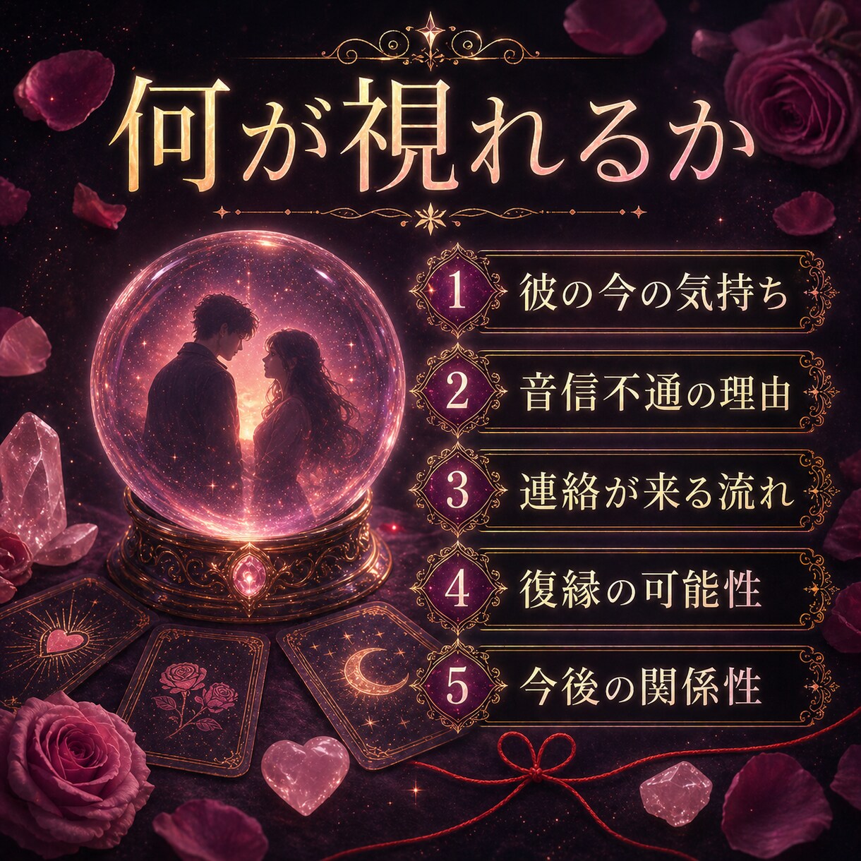 復縁・彼の気持ち　心理×霊視であの人の本音視ます 音信不通の理由・今の気持ち・連絡が来る流れを読み解きます。 イメージ5