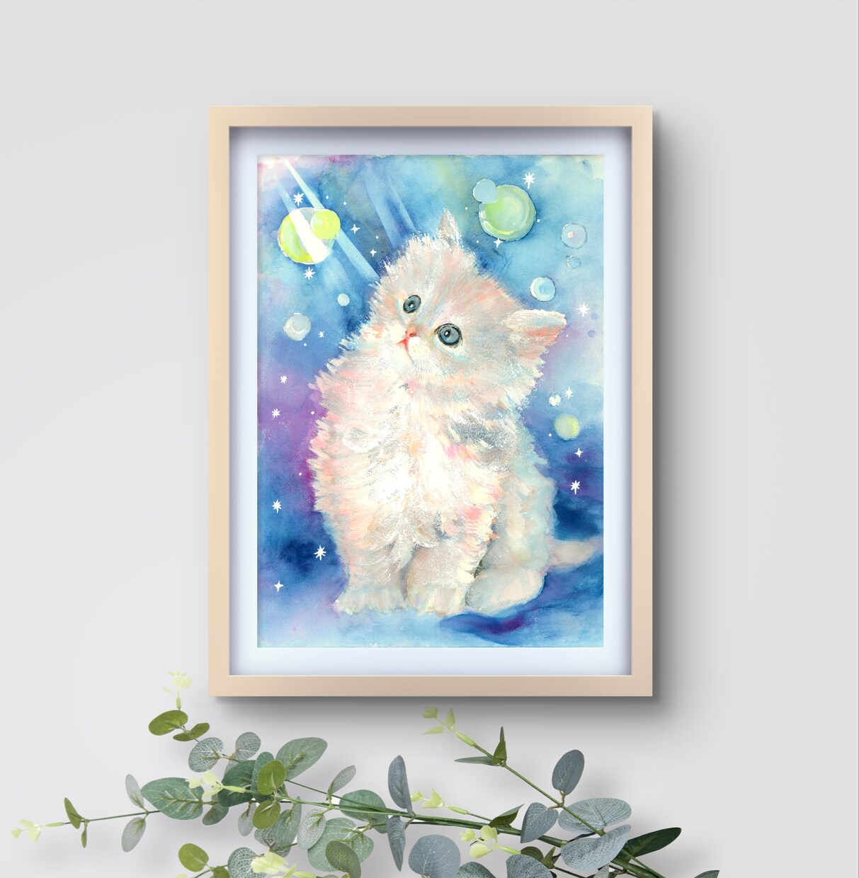 可愛いうちの子猫の絵を透明水彩画で描きます ペットの似顔絵・肖像画オーダー『まなペットアート』横浜・東京 イメージ8