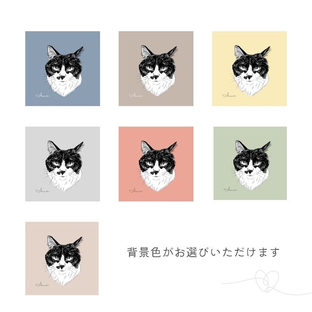 うちのこのお写真をモノクロアートにします モノクロアートをキャンバスパネルに印刷してお届け イメージ4