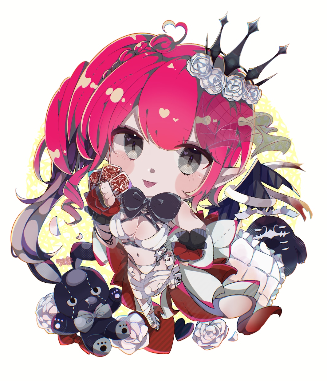 最短5日〜お急ぎ便有！】かわいいミニキャラ描きます 線画の有無の絵柄をお選び頂けます！ イメージ3