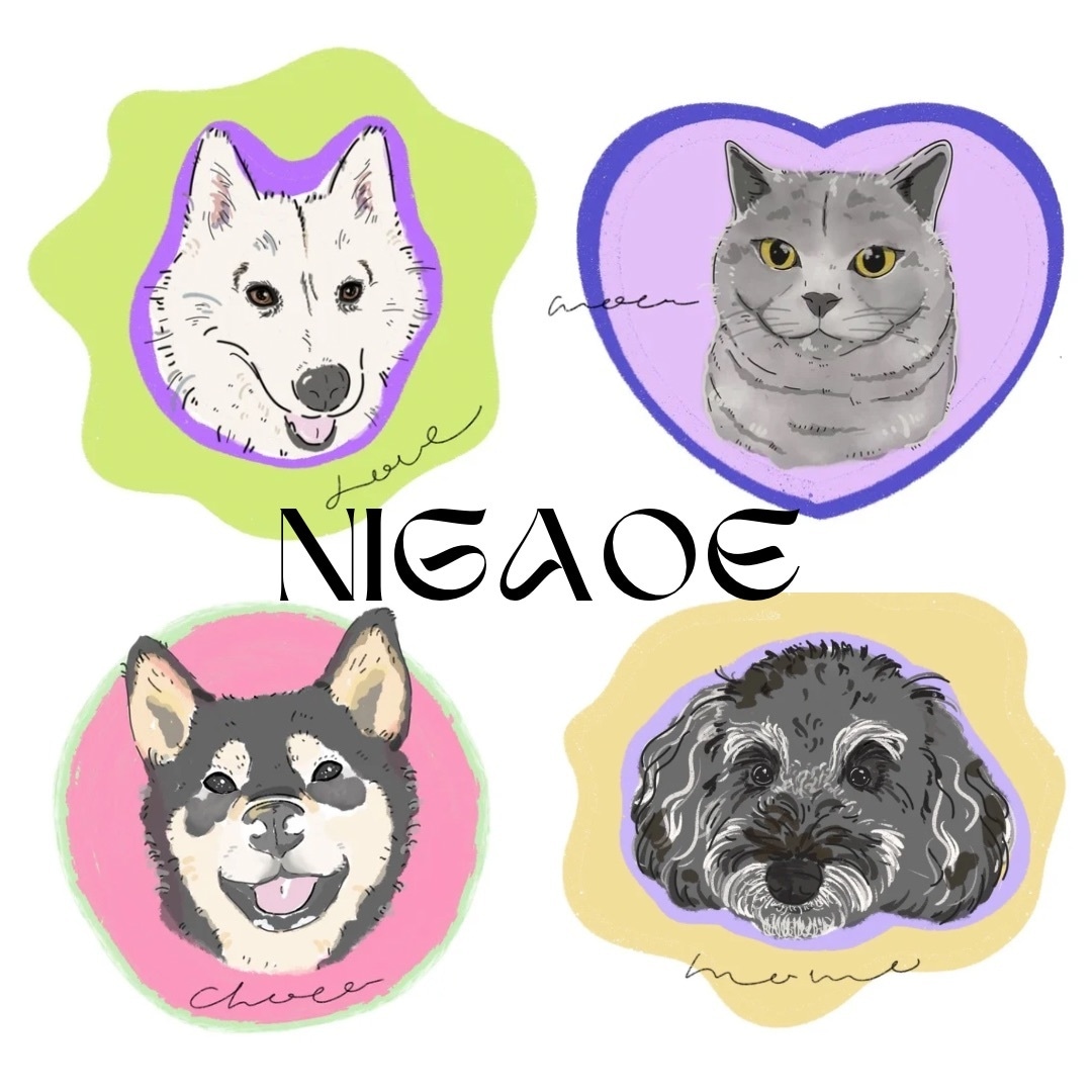 ペットの KAWAII SNSアイコン描きます データ納品なので、アイコンやオリジナルグッズ制作にも使えます イメージ1