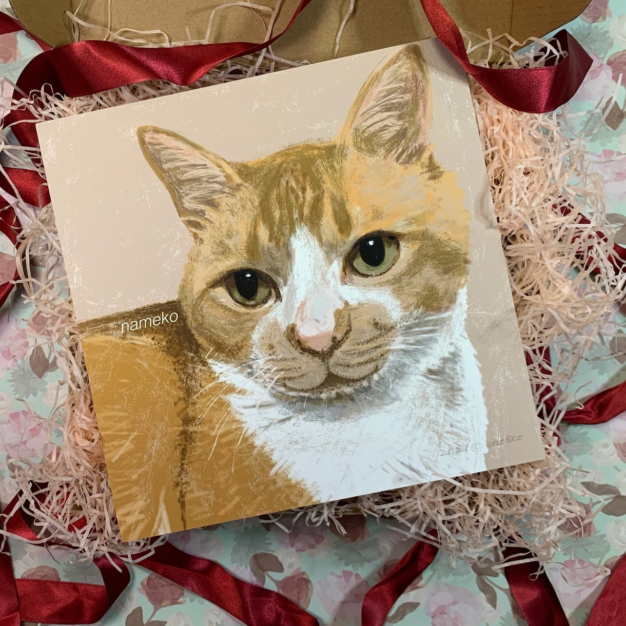 お写真を元にペットの似顔絵をお描きします アクリル画タッチにデジタルでリアルに仕上げます。 イメージ2