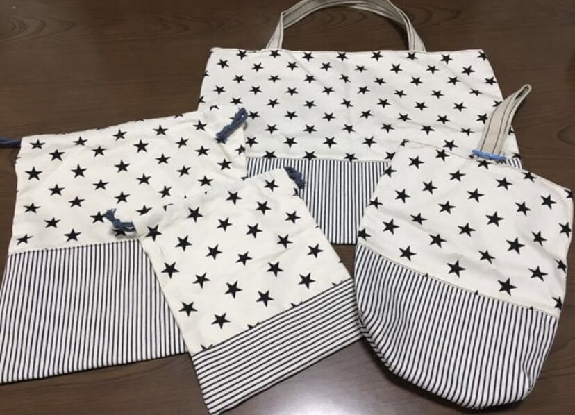 入園、入学セットお作りします 手提げカバンから給食袋まで必要なものを丁寧に製作します。 イメージ1