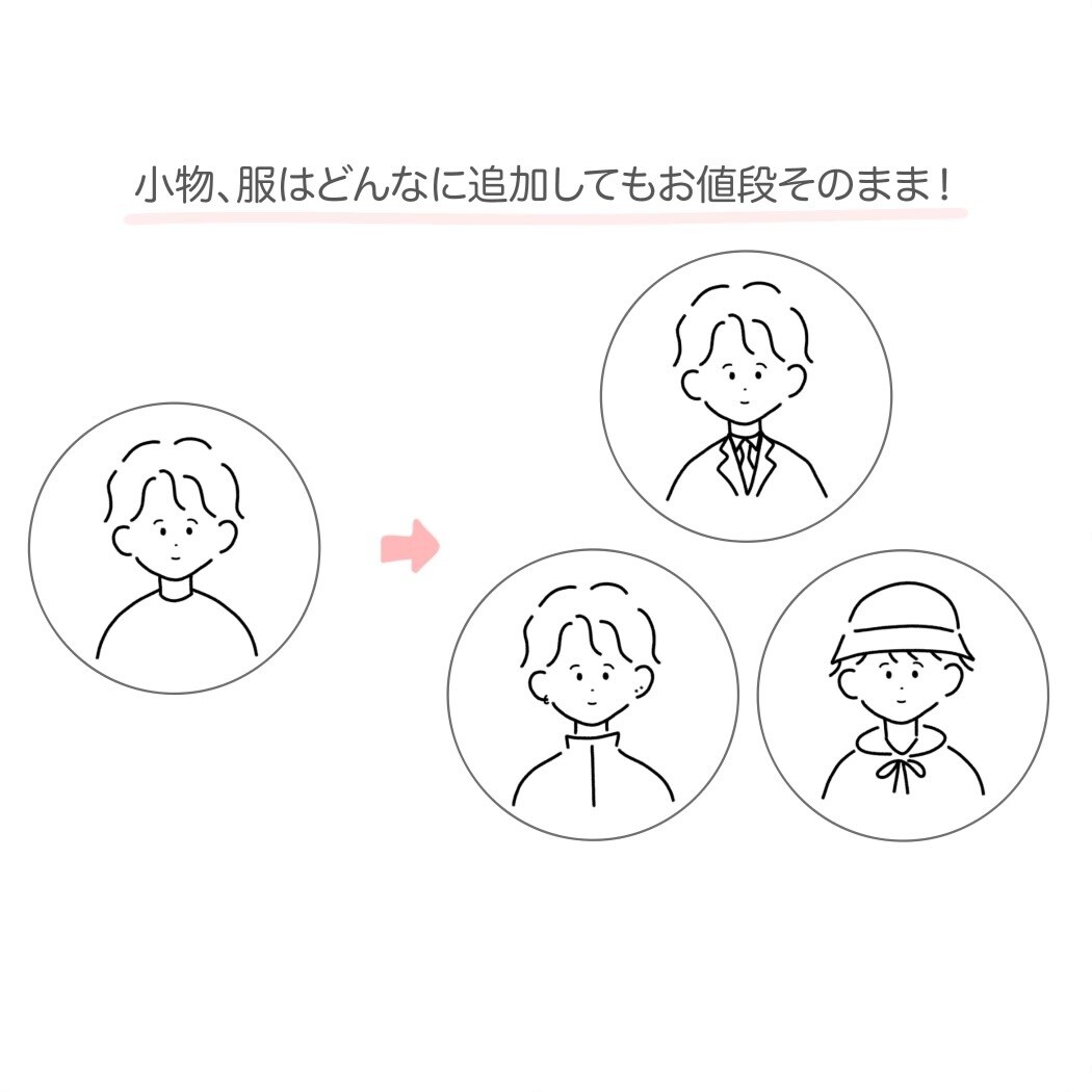 ゆるふわ♡可愛いアイコンイラスト描きます ★小物は何点でも無料★即日〜5日のスピード納品♪ イメージ3