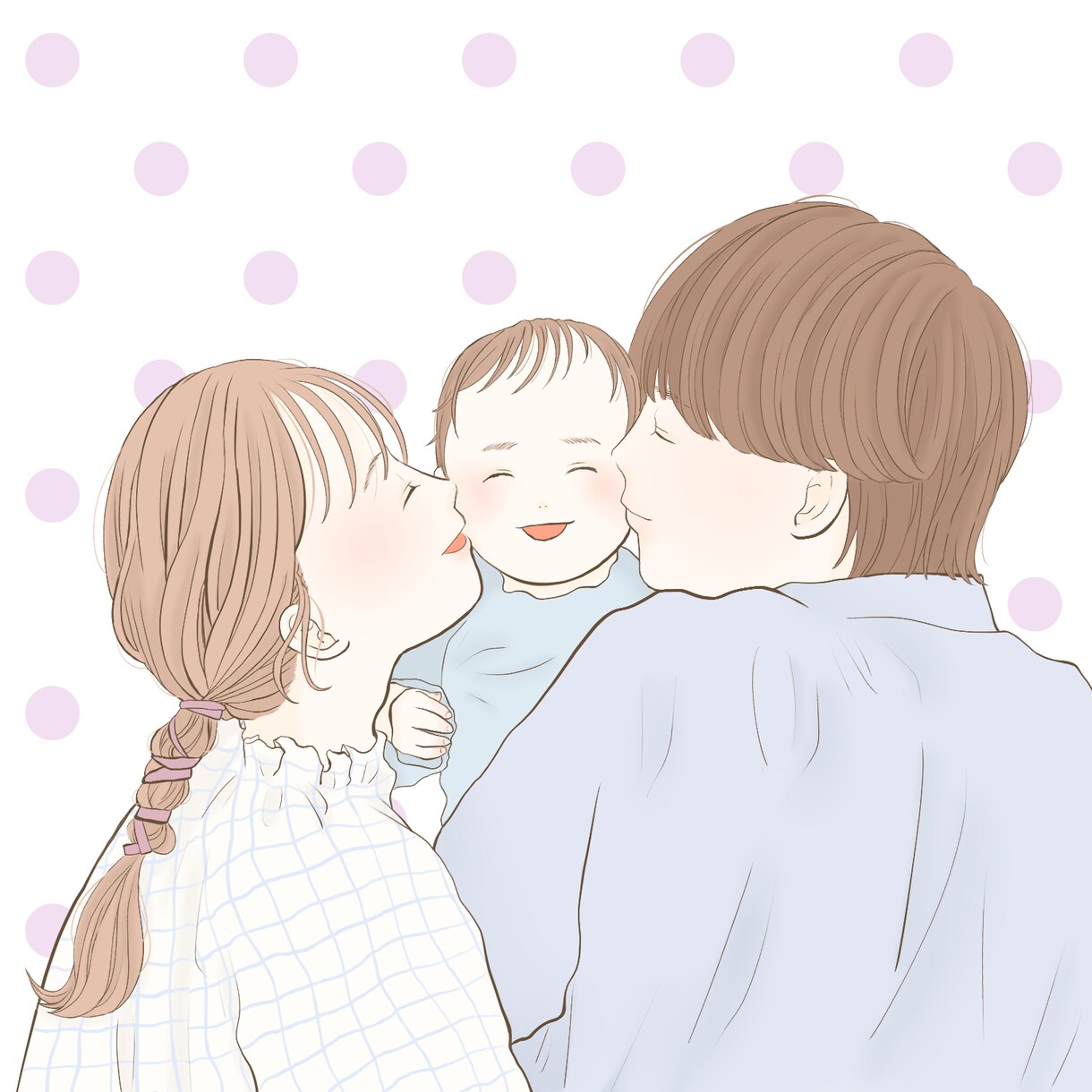 ふんわり柔らかいアイコンイラスト描きます シンプル淡い色味で優しさを表現　SNSやビジネス、贈り物にも イメージ10
