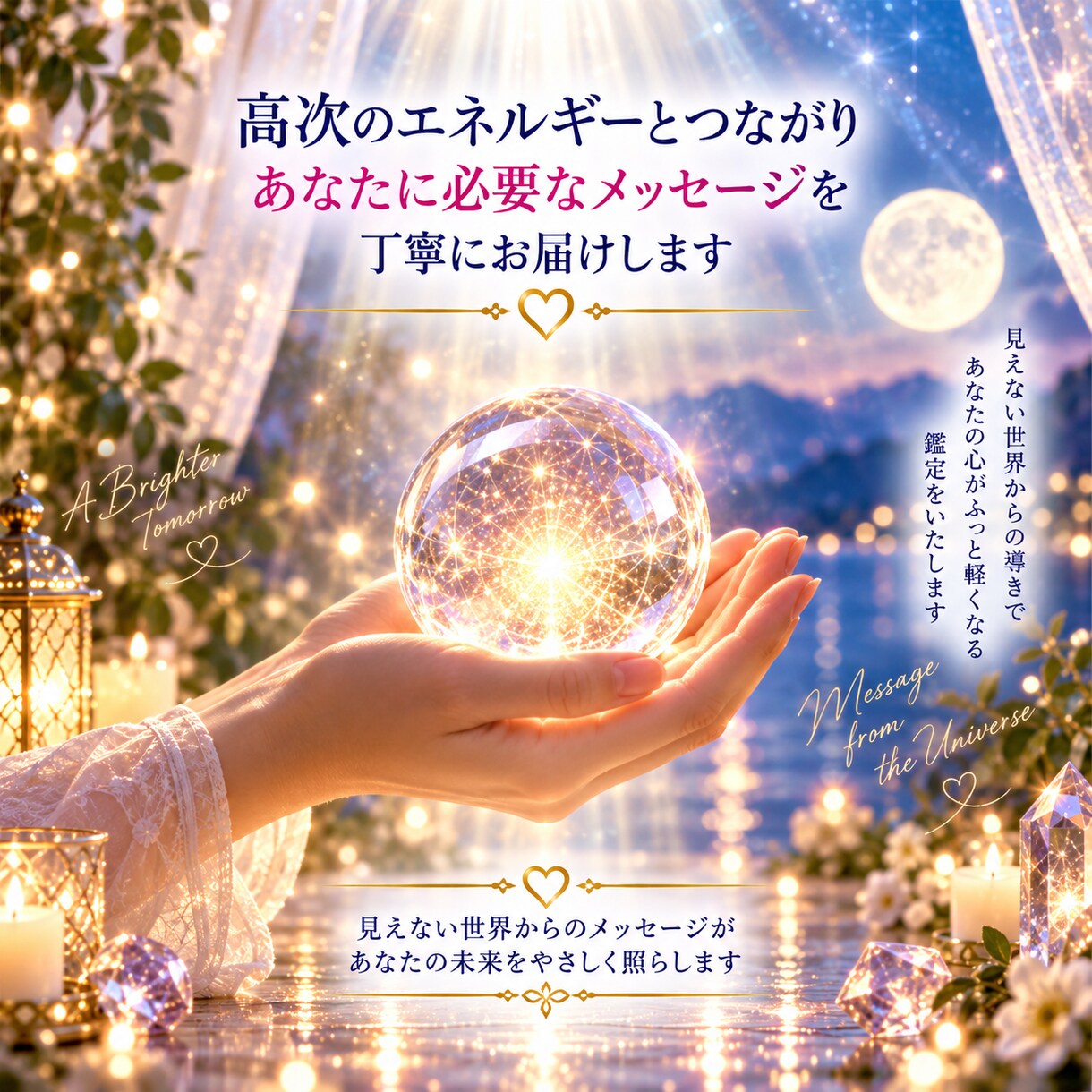 霊視霊聴鑑定◐チャット20分 真実の声を届けます 迷いを抱えたまま夜を迎えたくないそのような時に… イメージ3