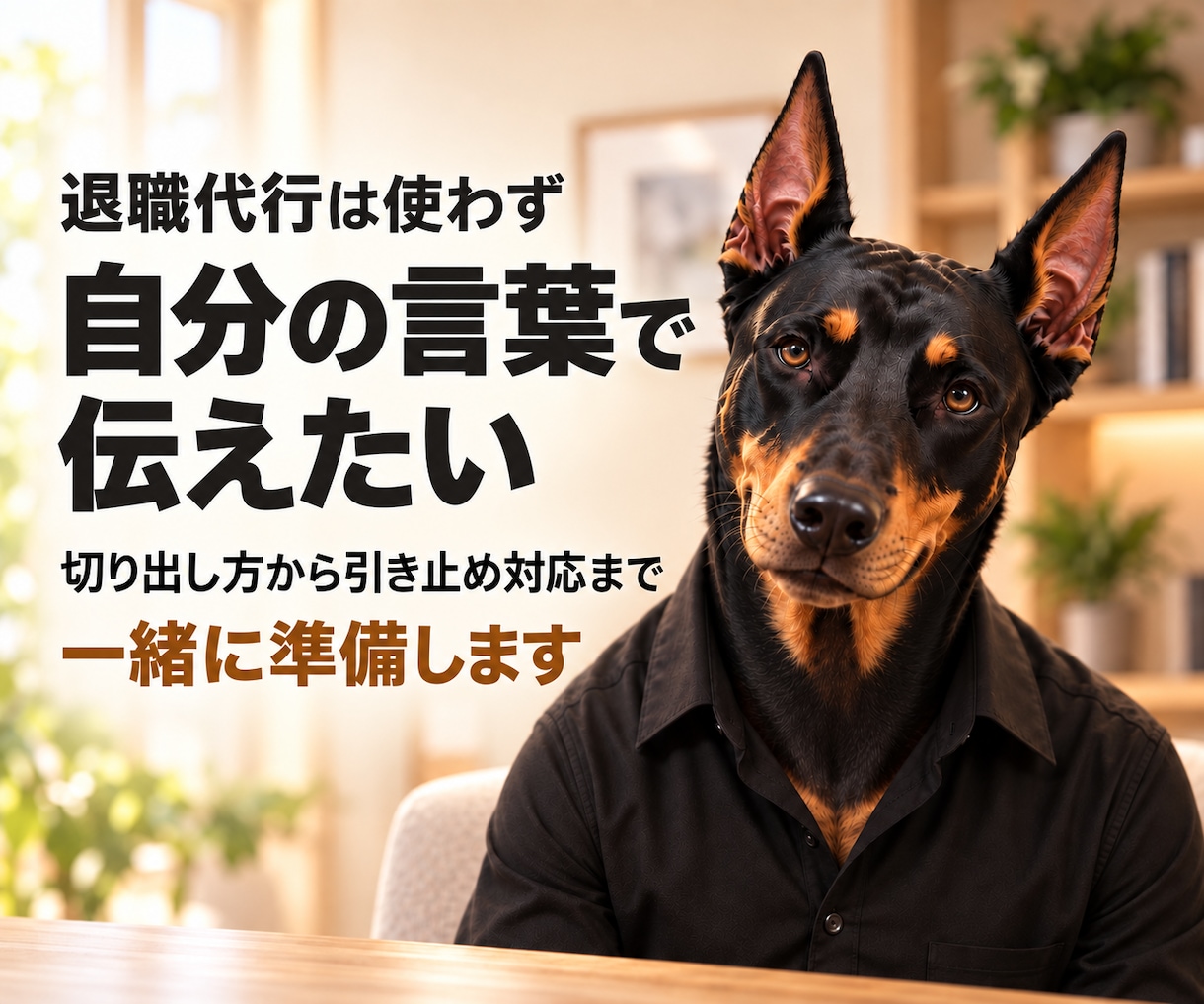 自分で退職を伝えるための準備を整えます 切り出し方・退職理由・引き止め対応まで準備 イメージ1