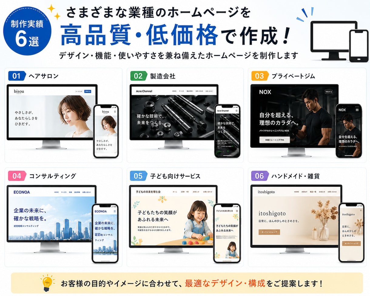 高品質で更新できるホームぺージを格安で作成します 運用費も格安！自分で更新可能！SEO対策済！ビデオチャットも イメージ4
