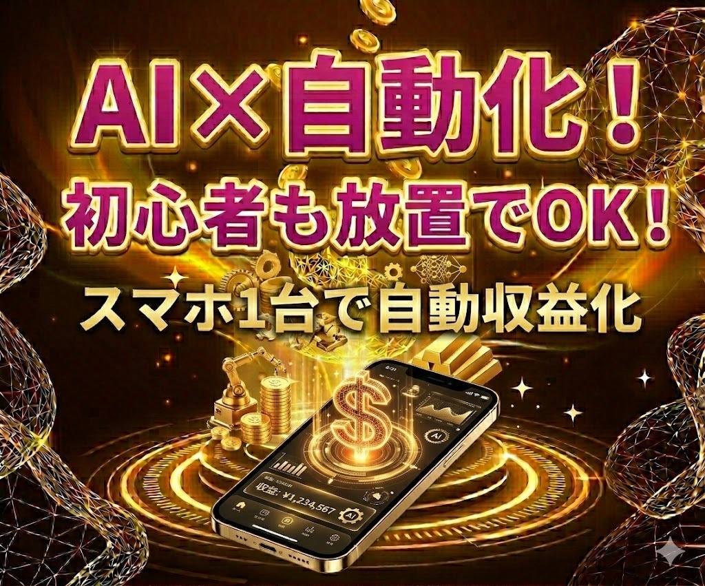 AI×自動化！【収益化】を教えます 簡単！基本設定後は放置でOK！ イメージ1