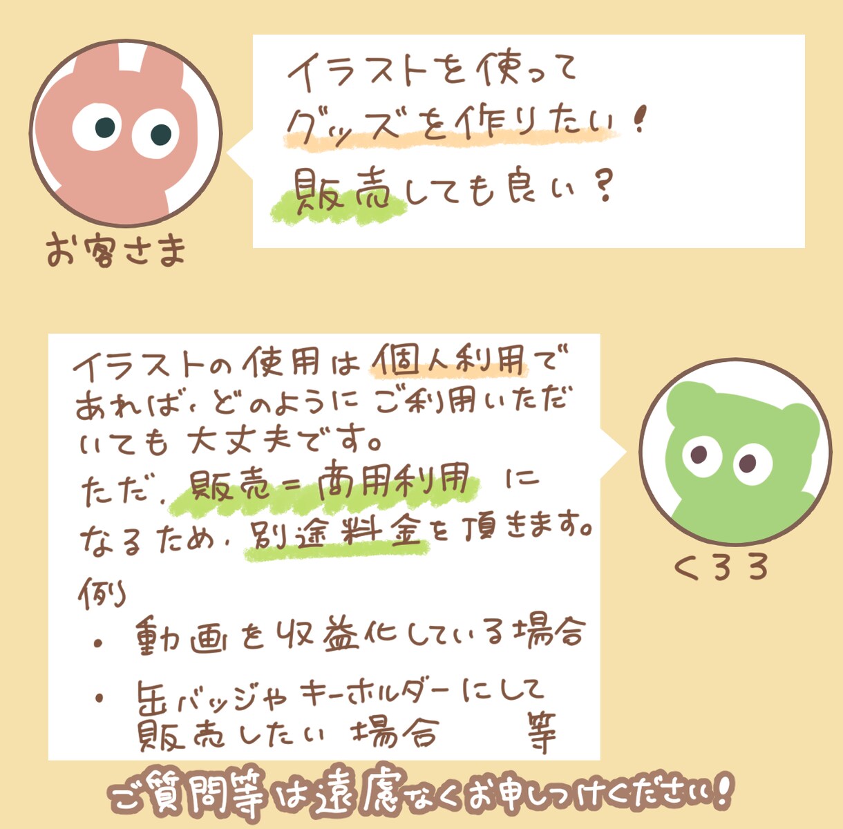商用利用可！かわいいデフォルメイラスト描きます SNSアイコン、グッズ制作…色々な用途にご利用いただけます！ イメージ8